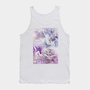 Mermaid Hello in Amethyst Tank Top